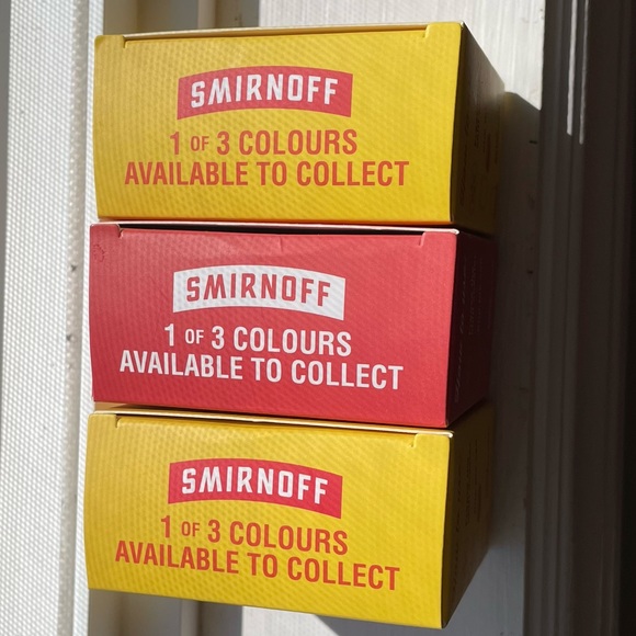 COMPLETE COLLECTABLE SET - Smirnoff Chill Coasters (Red, Pink, and Blue) - Picture 4 of 8